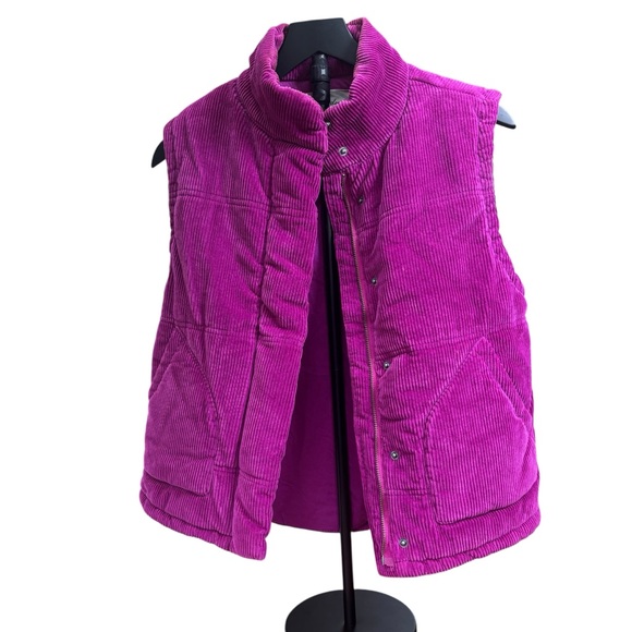 Mod-O-Doc Vintage Corduroy Purple Chunky Vest Women's Size Medium - Picture 2 of 7